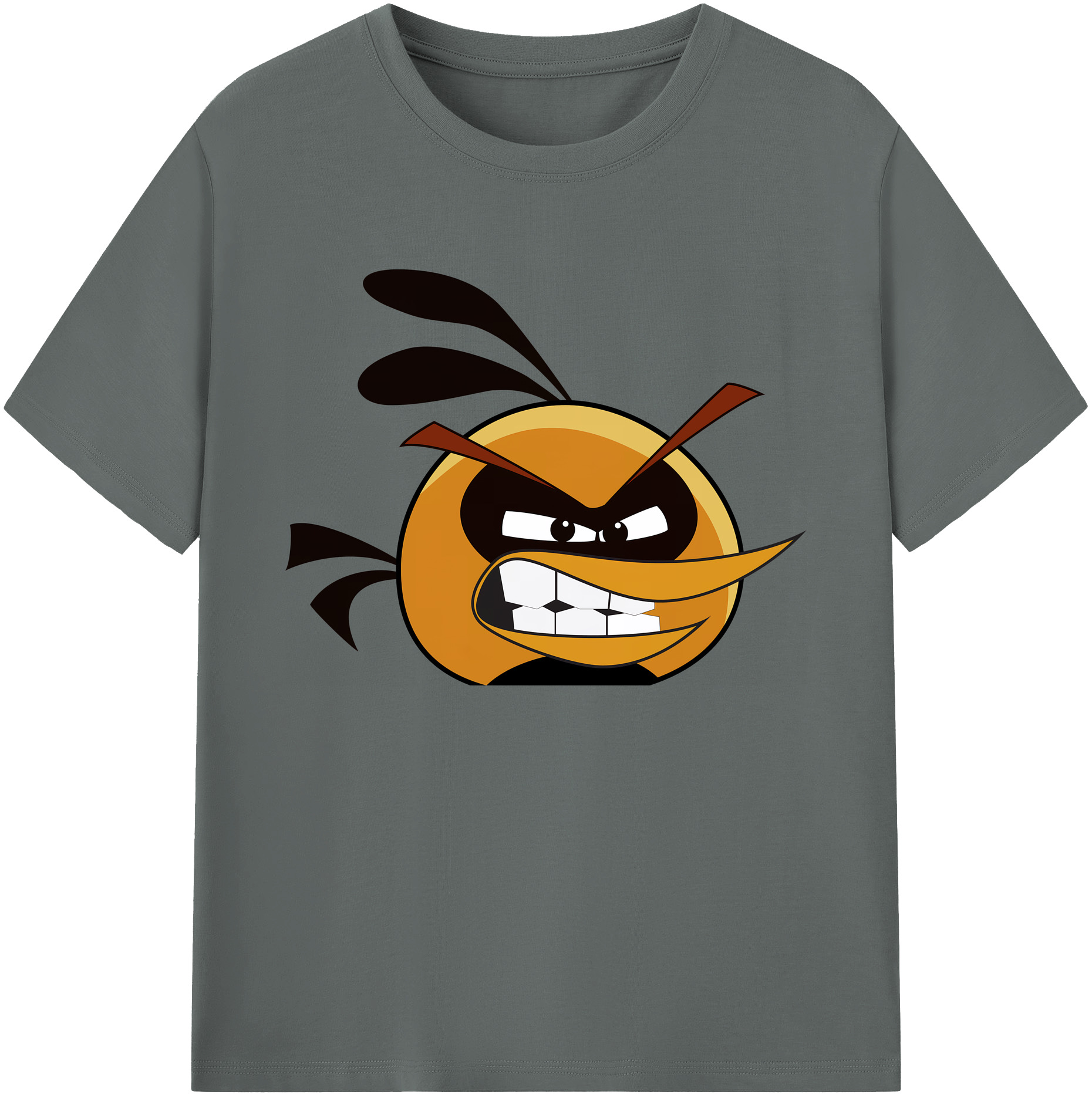 （画像用） Angry Birds アングリーバード 綿100％ メンズ半袖Tシャツ｜肌触りやわらか＆通気性